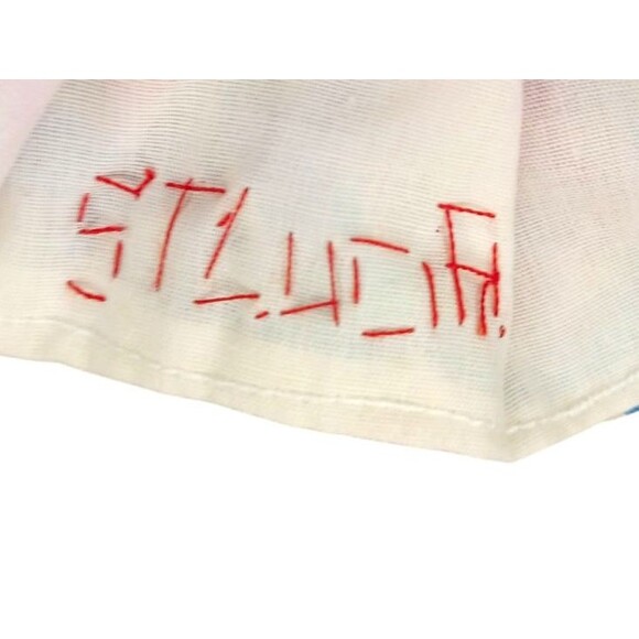 VTG Caribbean Reversible Topsy Turvy Cloth Rag Doll Handmade St Lucia Folk Art - Picture 4 of 4